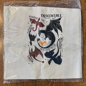 Fourth Wing Dragon Canvas Tote Bag, NWT
